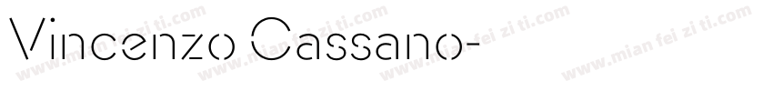 Vincenzo Cassano字体转换